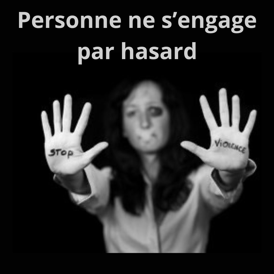 Personne ne s’engage par hasard.Nos actions naissent souvent de vécus directs ou indirects. 
Regardez, Ecoutez, entendez !
Et PARTAGEZ !

#MeToo #Solidarité #Action #Changement #StopViolence #ViolencesFaitesAuxFemmes #ViolencesFaitesAuxEnfants #Justice #Égalité #Support