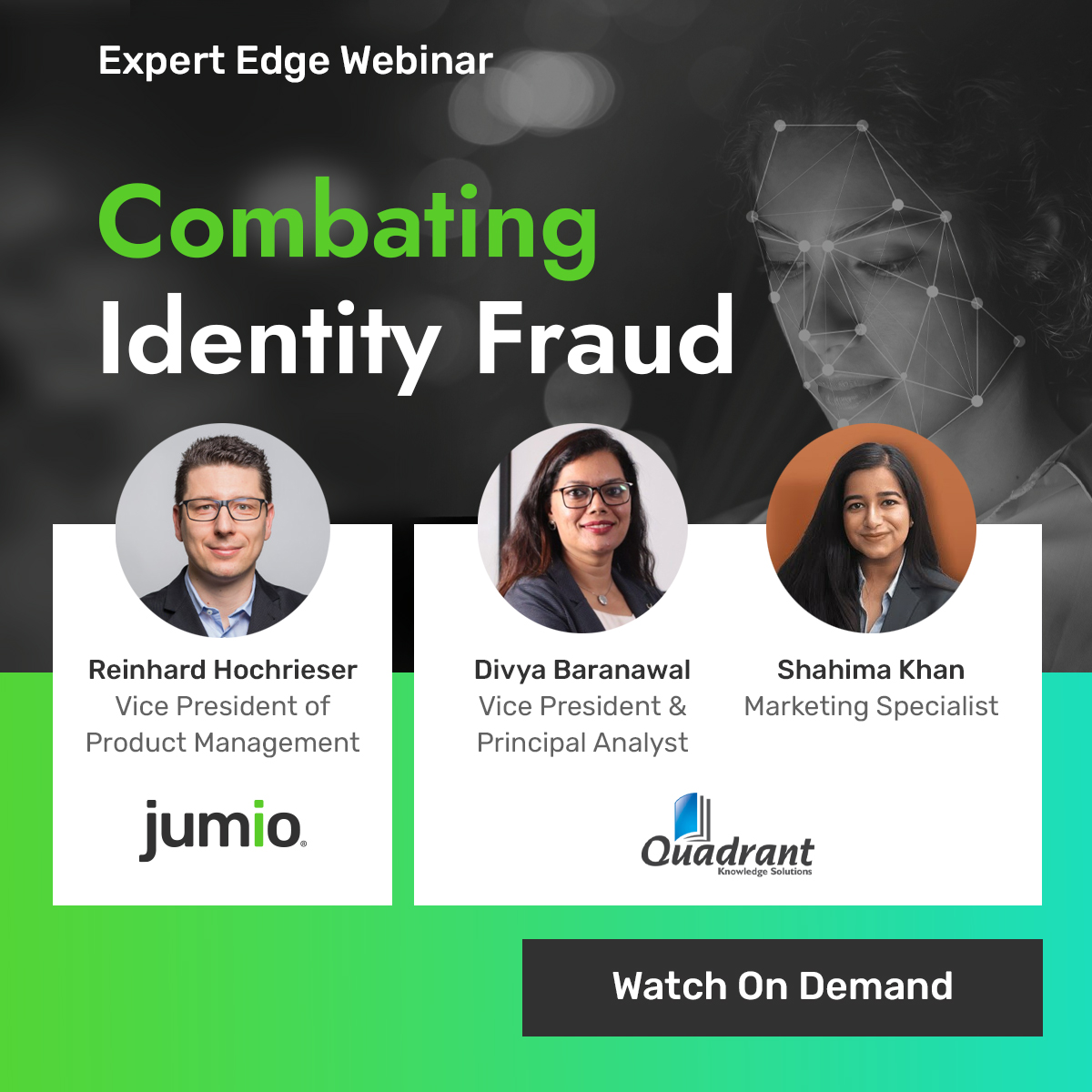 Watch our webinar with @QKS_Quadrant to learn how industry leaders are steering the future of digital identity security and gain valuable insights that can help shape your approach to identity verification. go.jumio.com/expert-edge-we…