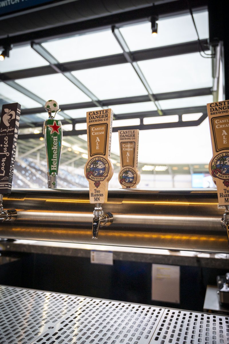 It's going down…we're yellin' *COME ON YOU LOONS*! Minnesota United take on the Portland Timbers tonight at Allianz Field. Castle Cream Ale is available throughout the stadium in 16oz pounders and on tap at the Grand Casino Brew Hall, clubs, and suites.🍻 #mnufc #officialpartner