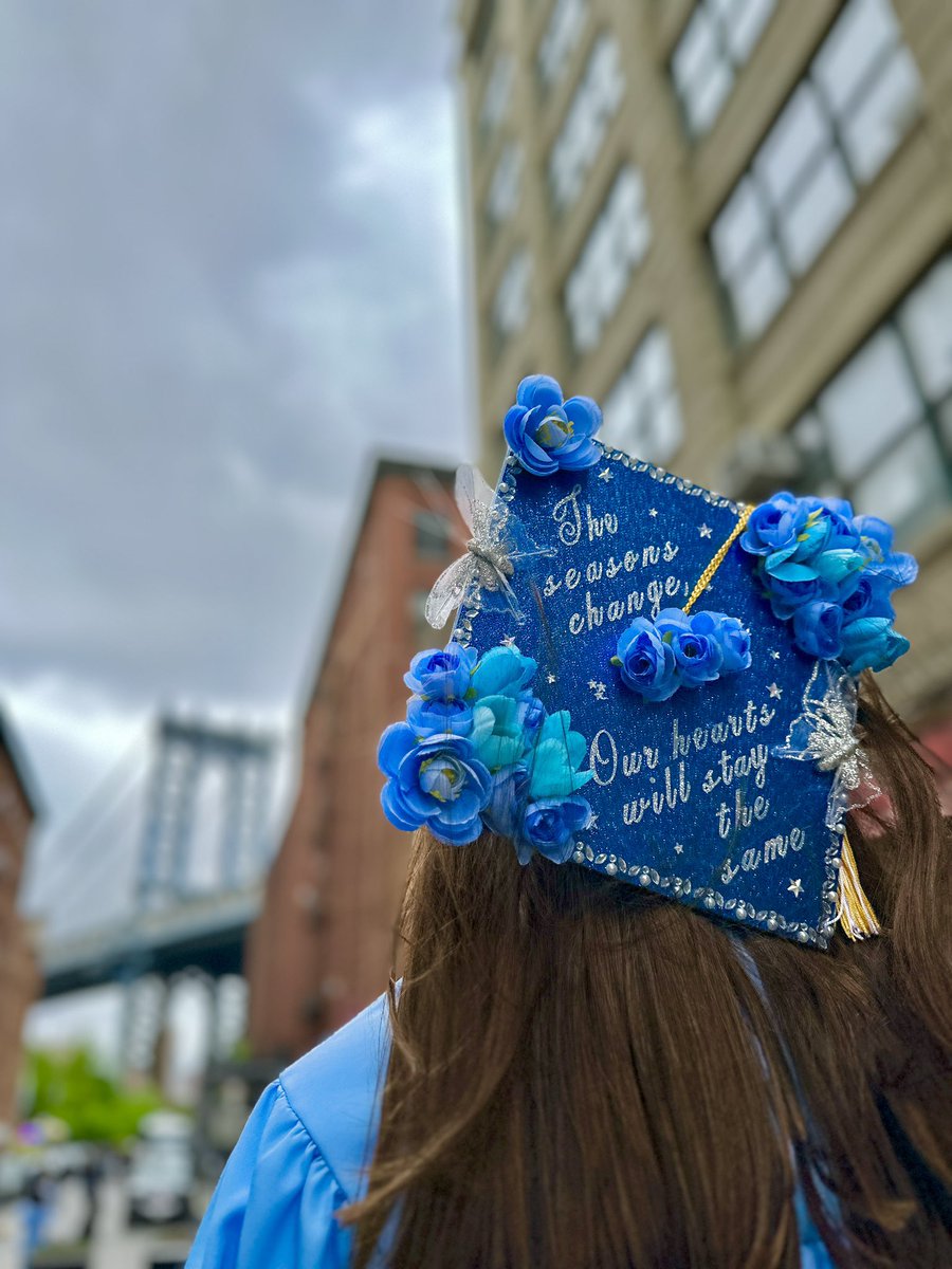 Yesterday morning I graduated with my bachelors degree at my university. For two years I’ve been waiting to decorate my cap with these lyrics from All Night to describe that despite all of my hardships, I’ll be okay. Thank you @iconapop for allowing me to grow up with this song🩵
