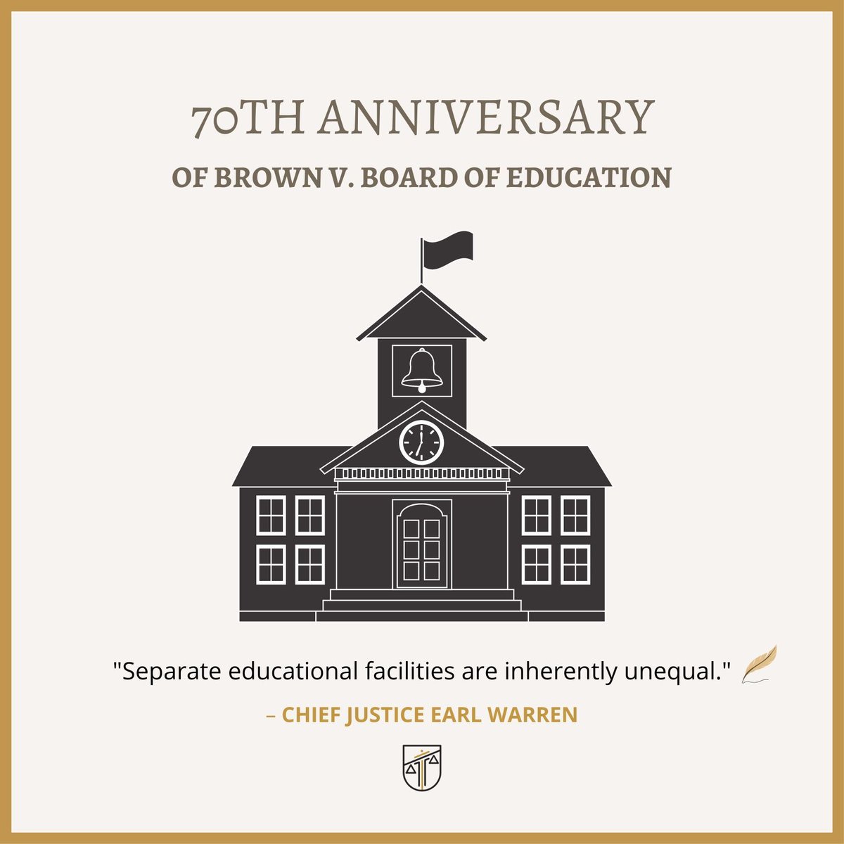 Today, we reflect on a pivotal moment in history—70 years ago, the Supreme Court declared in Brown v. Board of Education.

Let us honor this milestone by continuing to fight for equality and justice in every facet of society. #BrownvBoard #JusticeForAll #PublicDefender