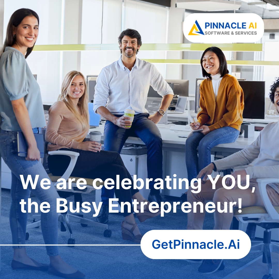 Running a business takes dedication and hustle. To all the entrepreneurs out there, we see you and we appreciate your hard work! ❣️

📌 Here's a tip: Let Pinnacle Ai's CRM streamline your processes and free up your time to focus on what matters most - your passion! 

#Pinnacle...