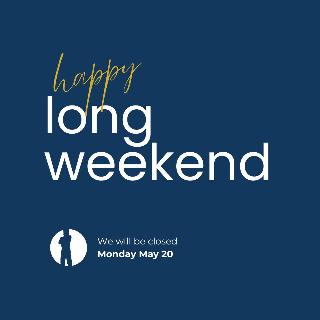 PR_Chamber's tweet image. In honour of Victoria Day the Chamber Office will be closed Monday May 20. Have a safe and happy long weekend!! 

#PeaceRiverChamber #PeaceRiverChamberOfCommerce #HappyLongWeekend #VictoriaDay