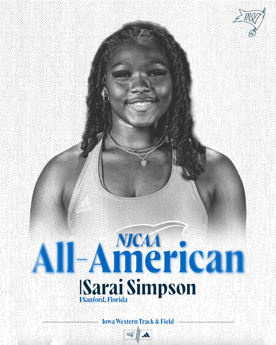 ALL-AMERICAN! Sarai Simpson finishes 3rd in the Women’s Shot Put to earn All-American honors! #SailsUP🏴‍☠️ | @ReiverCC_TF