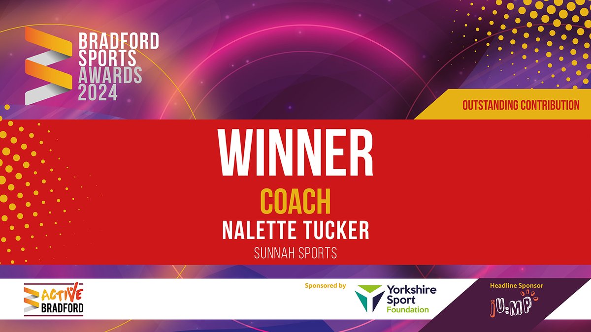 The next award is Coach. The winner of this award is Nalette Tucker, Sunnah Sports @sunnahsportsCIC @NaletteTucker A huge congratulations! Thank you to sponsors @YorkshireSport #BSA24