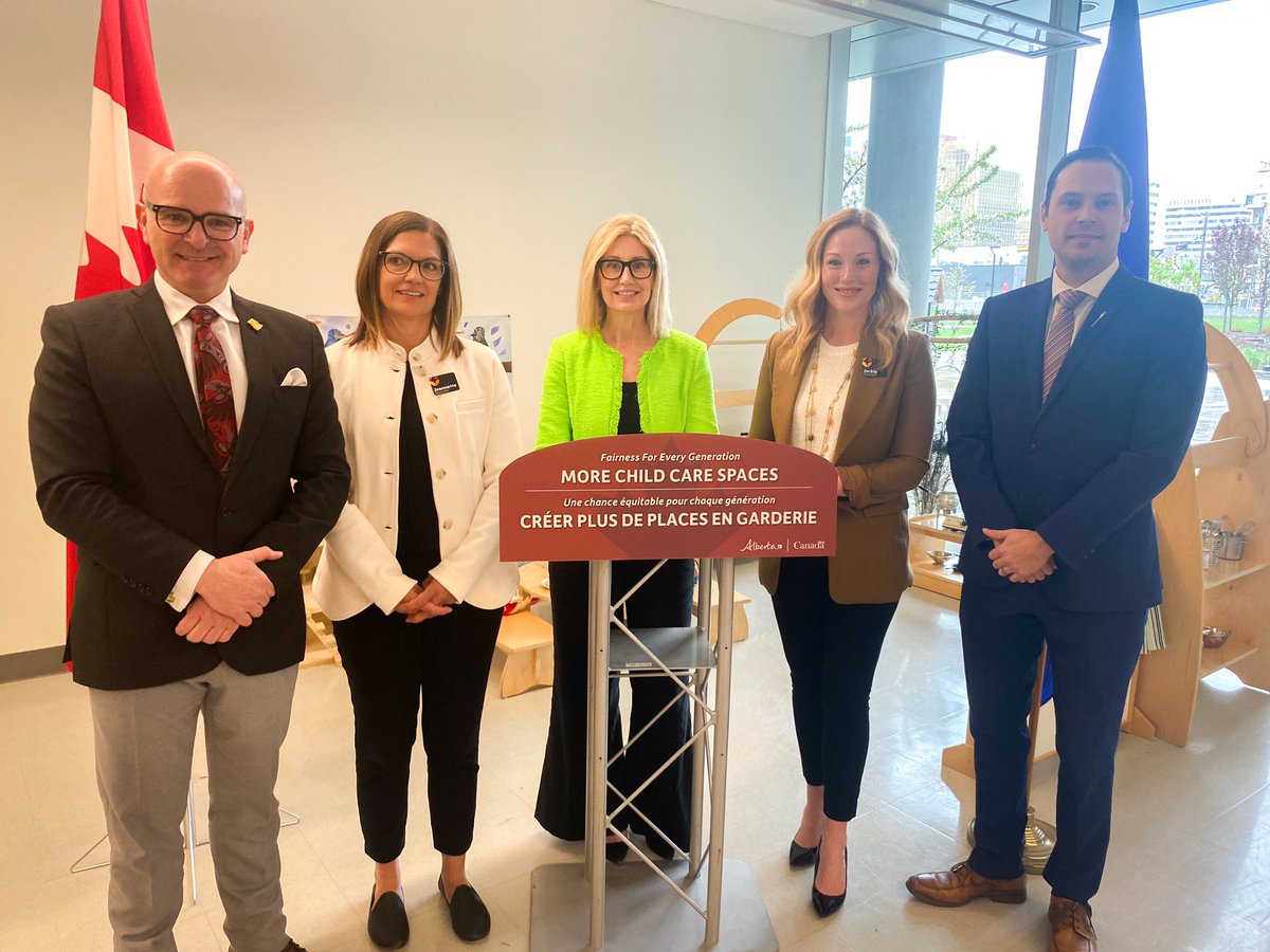 On Thursday, I joined Minister @R_Boissonnault to announce more than $78 million in new funding to support the creation of high-quality, affordable and inclusive child care spaces where Alberta families need it most. This investment from the Early Learning and Child Care