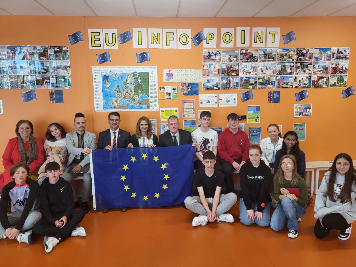 Laurențiu-Mihai Ștefan (@laur_stefan) on Twitter photo A “tour de force” this morning with Minister <a href="/kodonnellLK/">Kieran O’Donnell TD for Limerick City Constituency</a> to engage with students from three schools in the County and City of Limerick: from a “bubbling” group of children at Bohemore NS, to enthusiast EPAS graduates at <a href="/EtssLimerick/">Limerick ETSS</a> to outstanding performers at <a href="/colnanonagle/">Coláiste Nano Nagle</a>. A “tour de force” this morning with Minister <a href="/kodonnellLK/">Kieran O’Donnell TD for Limerick City Constituency</a> to engage with students from three schools in the County and City of Limerick: from a “bubbling” group of children at Bohemore NS, to enthusiast EPAS graduates at <a href="/EtssLimerick/">Limerick ETSS</a> to outstanding performers at <a href="/colnanonagle/">Coláiste Nano Nagle</a>.