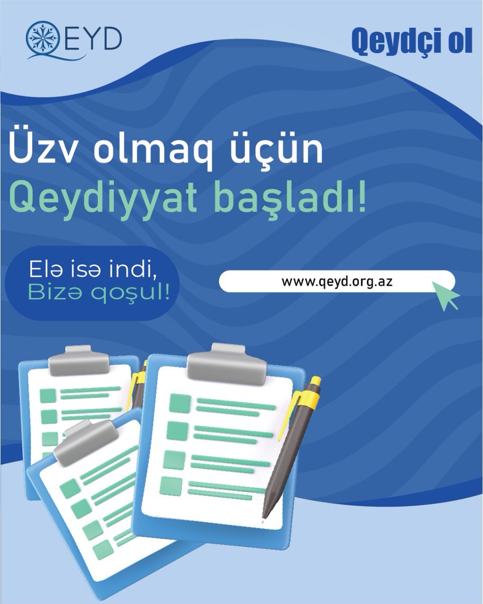 Bizə qoşul, qeydçi ol!

" Qeyd " İctimai Birliyində üzv olaraq müxtəlif layihələrdə iştirak etmək və şəxsi inkişafına töhfə vermək istəyirsənsə, elə indi  Qeyd.org.az saytına daxil ol və " Üzv ol " bölməsindən qeydiyyatdan keç! 

#qeyd2024 #QeydİctimaiBirliyi