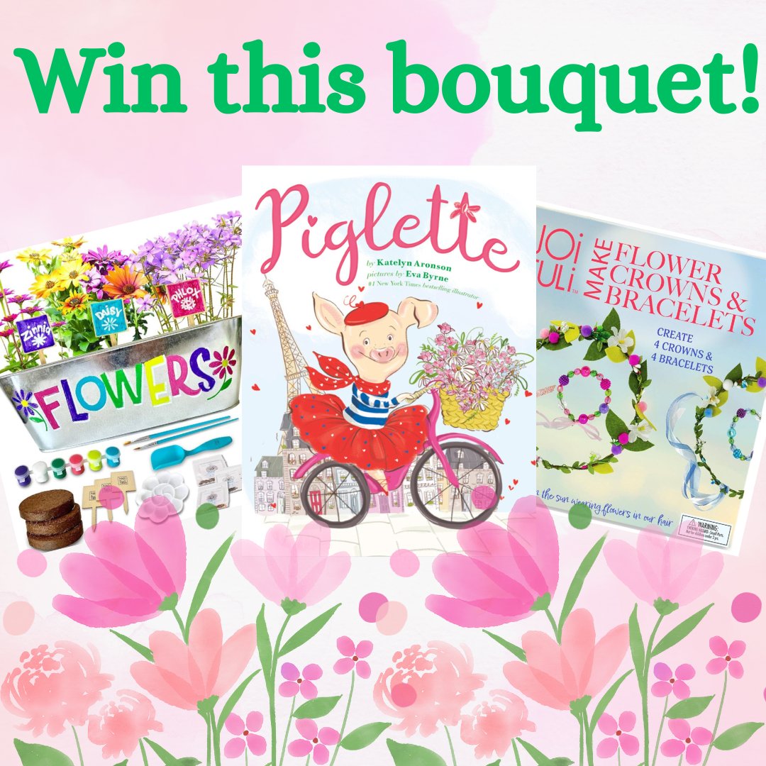 🐷My PIGLETTE turns 4 in May! She’s giving away a #prize bouquet= 1 copy of #Piglette + 1 planting kit + 1 flower crown kit! To enter: 💐Like 💐Follow 💐RT 💐Comment your favorite flower below👇 #pig #piggy #paris #perfume #pastry #may #giveaway #freebies #france #mayflowers