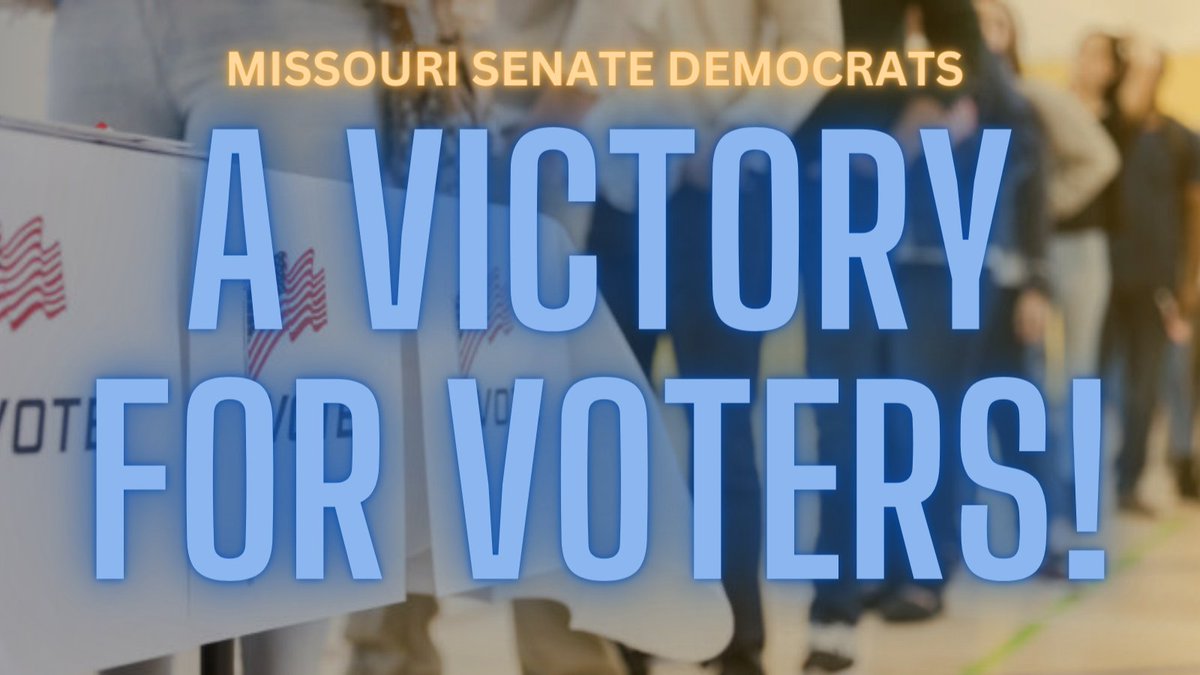 After five months of holding the line & 50 straight hours of holding the floor, we scored a huge win for voters & helped ensure we can restore Reproductive Rights this fall. The GOP scheme to the change Initiative Petition process has failed & the 2024 #moleg Session is over!
