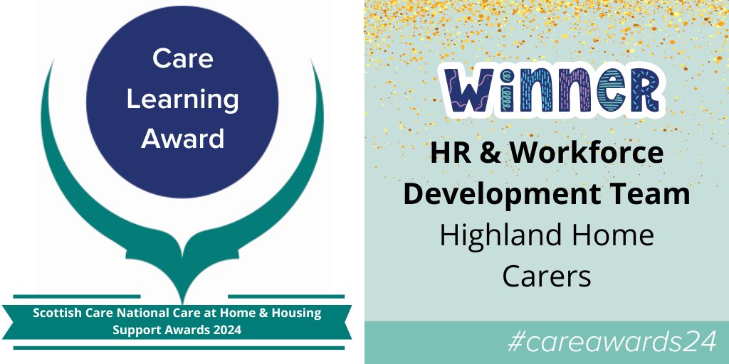 And the winner of the Care Learning Award is... HR & Workforce Development Team from @HHCarers! 🥂 Huge congratulations!

Thank you to @STOnlineUKROI for sponsoring this award.
 
#CareAwards24 #CelebrateCare