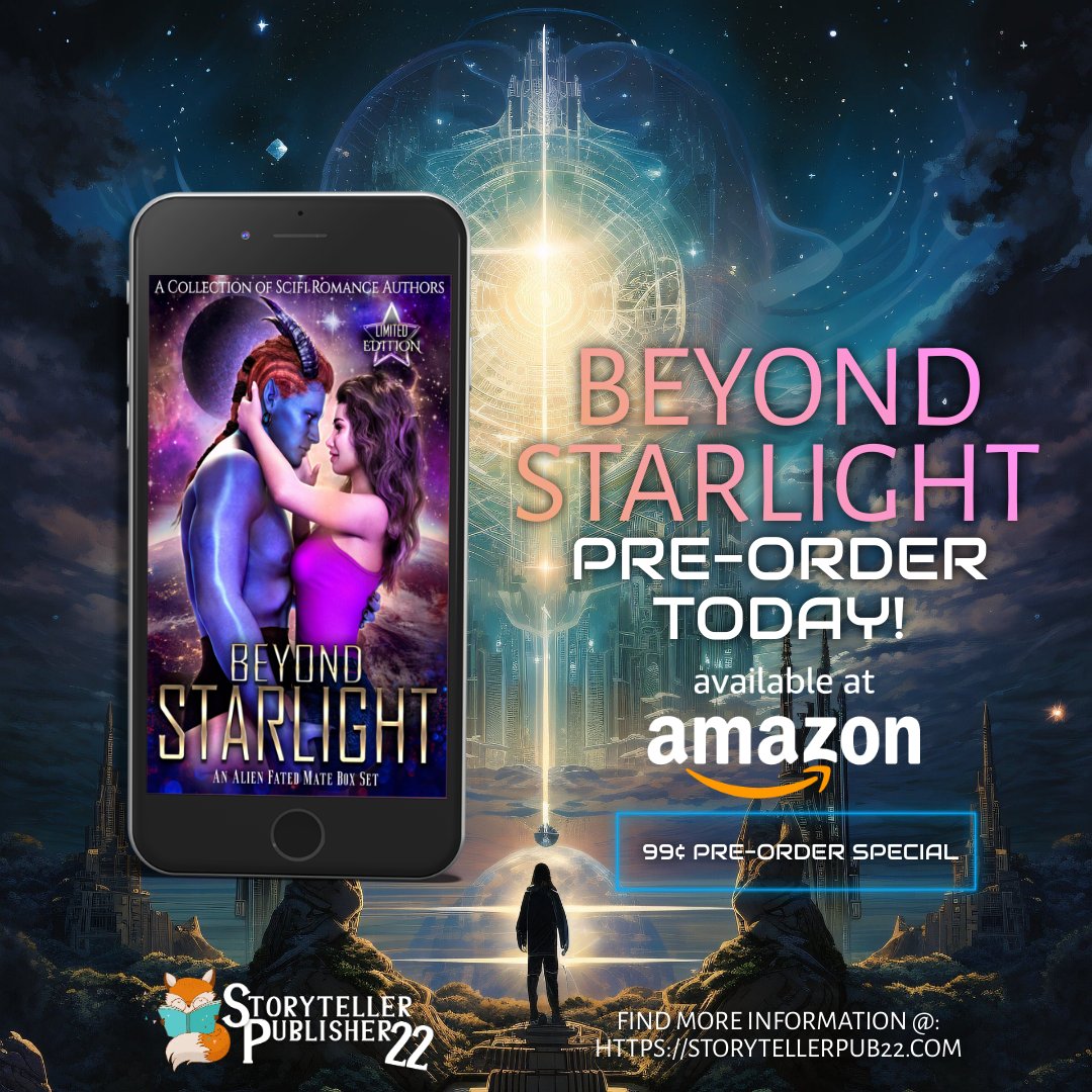 #FantasyIndiesMaytober Day Seventeen - I'm using this Free Friday to let you know the #SciFi #romance #fatedmates collection that I'm part of, BEYOND STARLIGHT, is now available for pre-order. books2read.com/beyondstarlight

Thanks to our hosts @LydiaVRussell @ChesneyInfalt