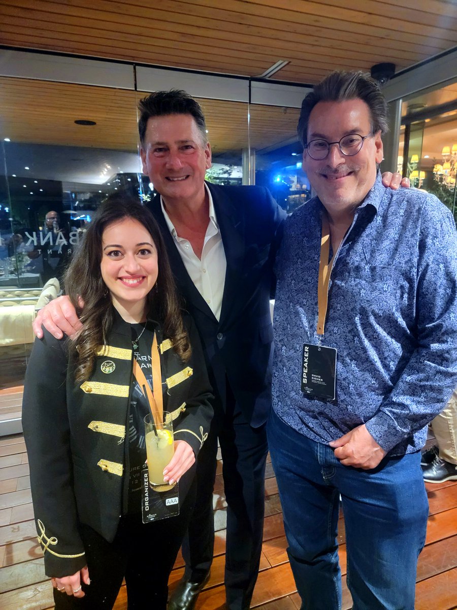 Here’s one of the nicest guys I’ve met in the music business. Tony Hadley was the lead singer and leader of the group Spandau Ballet, and had a monster 80s hit with “True,” and others. He performed it on this night at Starmus. (And with stereo imaging master Mary.)