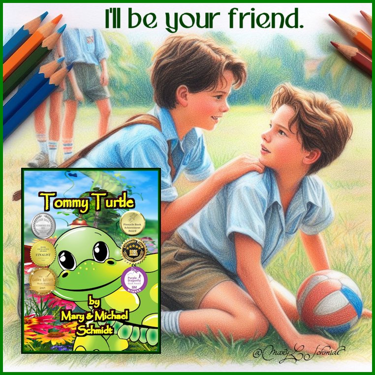 @Bortkiewicz1982 Thank you! $2.99 'Tommy Turtle learns #confidence, and his #selfesteem increases, giving him success over shyness. All kids are shy!' amazon.com/Tommy-Turtle-M… #SCBWI #illustrated #kidlit #PictureBooks #inclusion #writersoftwitter #TommyTurtle #bookboost #BooksWorthReading