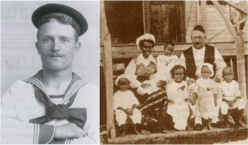 In 1904, a Swedish sailor named Carl Emil Pettersson shipwrecked on an island in Papua New Guinea that was inhabited by what he believed to be a cannibalistic tribe. He was carried to their king, whose daughter fell in love with him. He eventually married the king's daughter