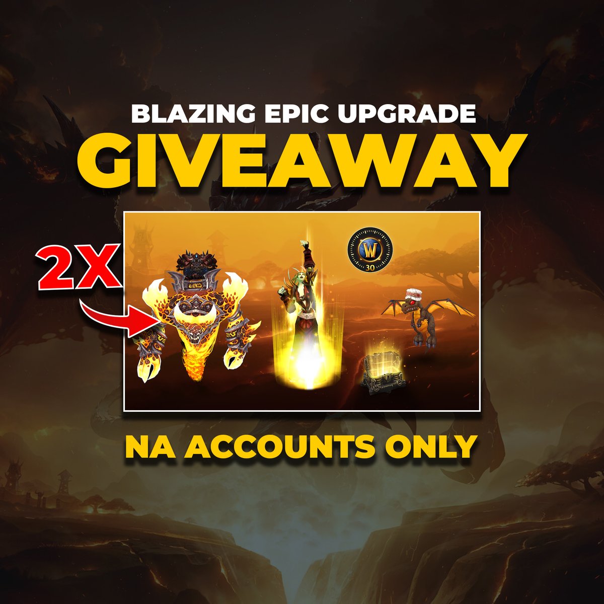 skillcapped's tweet image. Cata Classic launches on May 20th! 🔥 

To celebrate we're giving away 2x Blazing Epic Upgrades!

To enter: 
Follow ✅
Retweet 🔁

Make sure to hit subscribe for upcoming Cata guides! youtube.com/@skillcappedwo…

Winners drawn May 21st. NA Only. #WoW_Partner #CataClassic