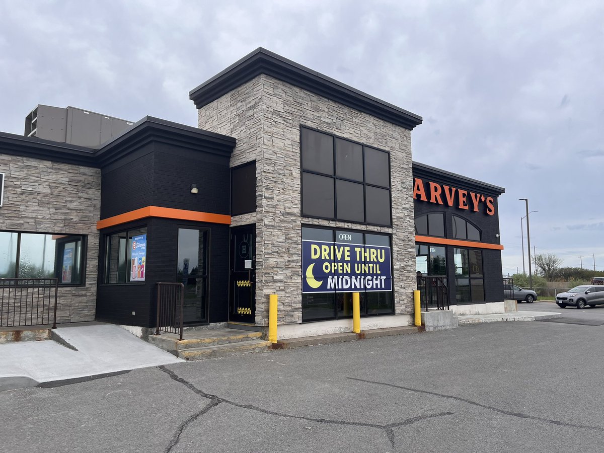 DavidDowhaniuk's tweet photo. So after being yelled &amp; bullied to allow @McDonaldsCanada driver take up three accessible spots we went to a @HarveysCanada for lunch no problem there @aodaaliance #ctv #cbckw https://t.co/0cawpV2BDN
