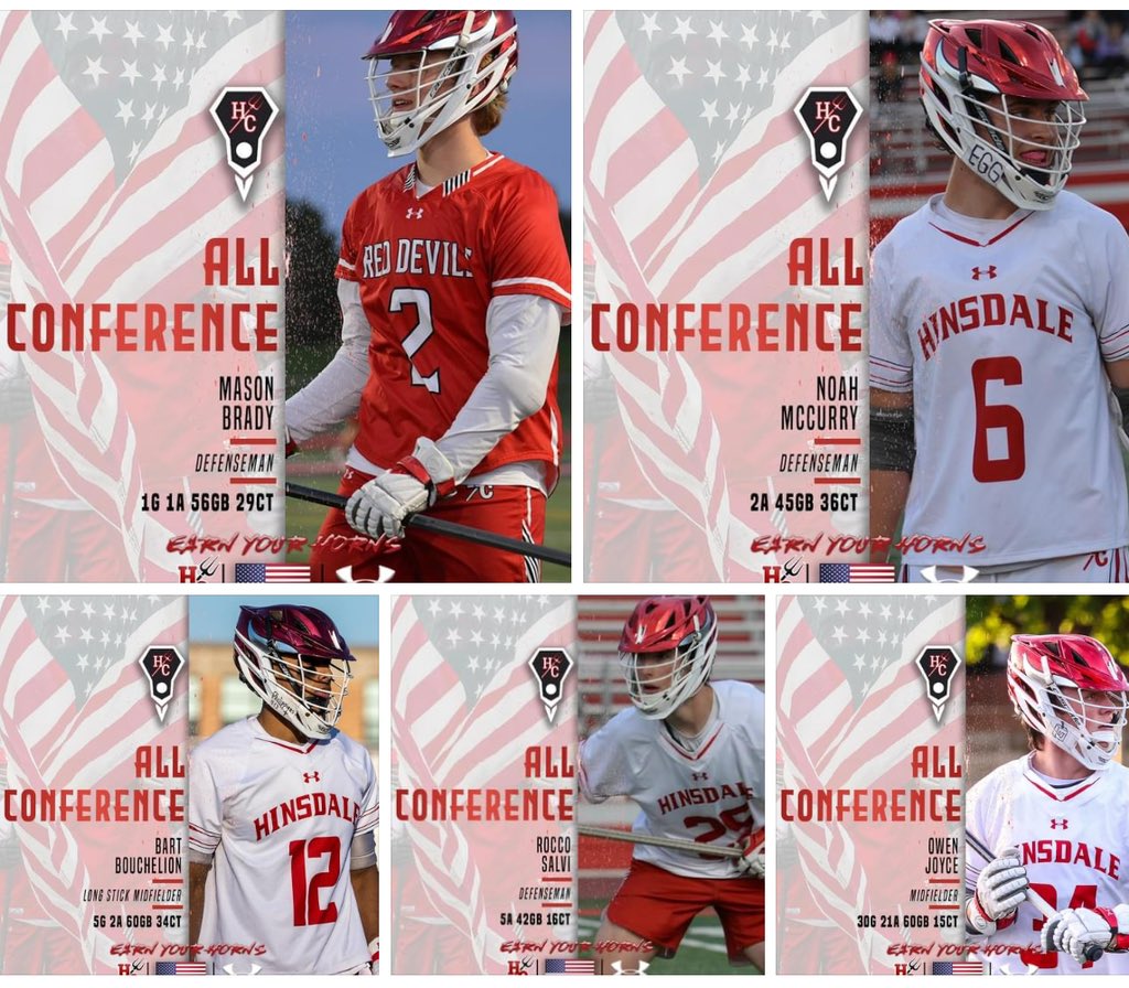 Congratulations to our five 2024 West Suburban All-Conference Selections! We are incredibly proud of you boys!