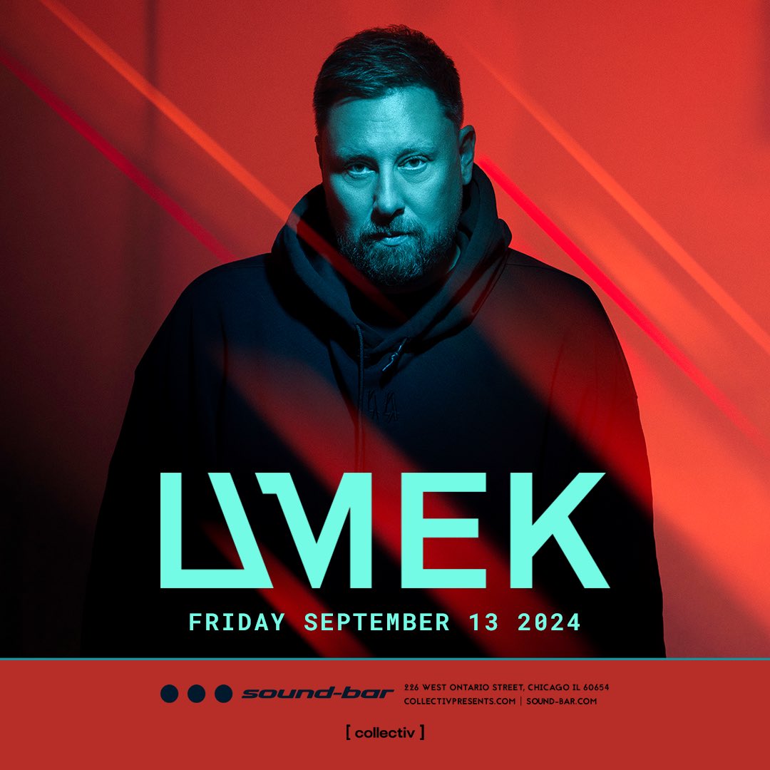 Friday, September 13th, 2024 Main Room UMEK Support DJs TBA Ticket Purchase for Main Room Event and Full Venue Access. *** GUARANTEED ADMITTANCE BUY NOW sound-bar.com *** Table Reservations available. For pricing information email reserve@sound-bar.com Sound-Bar