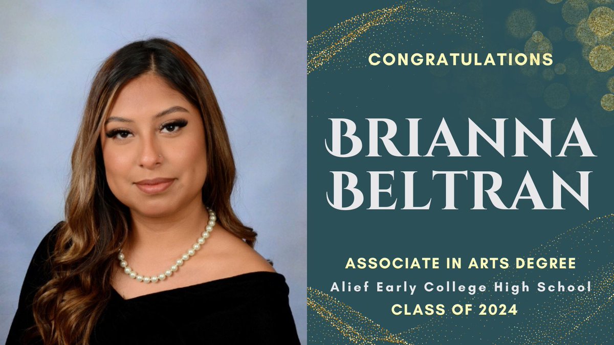 Recognizing Brianna Beltran for our #aechsseniorspotlight. Brianna earned an Associate in Arts Degree from HCC and will attend University of Houston-Downtown to study Business. Congratulations, Brianna!