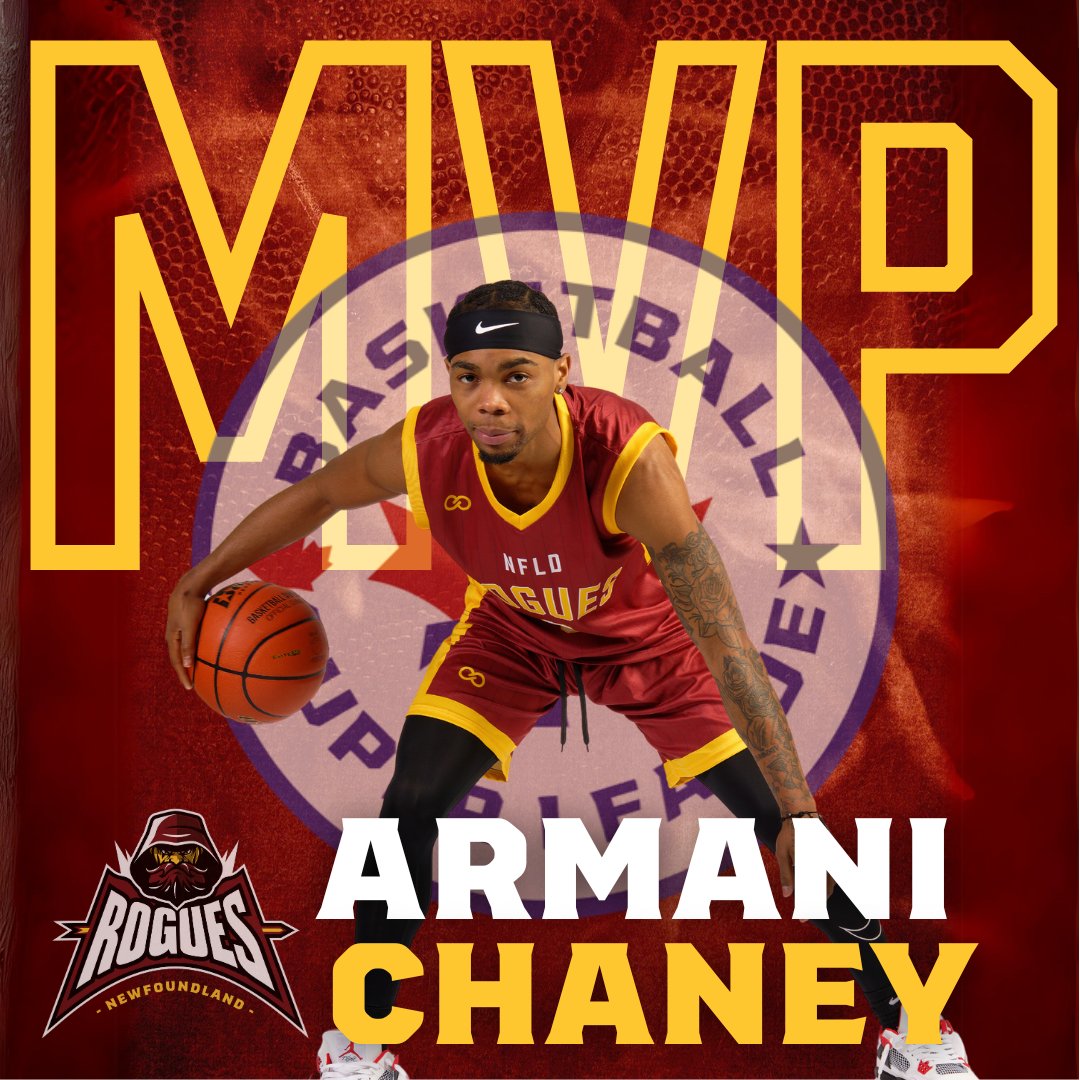 M-V-P🗣️👏🏼 ARMANI CHANEY IS THE 2024 BSL MOST VALUABLE PLAYER❗️🔥 Chaney averaged 30.3 PPG, 6.5 RPG, 9.2 APG for the Newfoundland Rogues in the inaugural BSL Season🤯💪 Congratulations Mani❗️ NFLDRogues.ca #MVP #Basketball #Newfoundland #Rogues