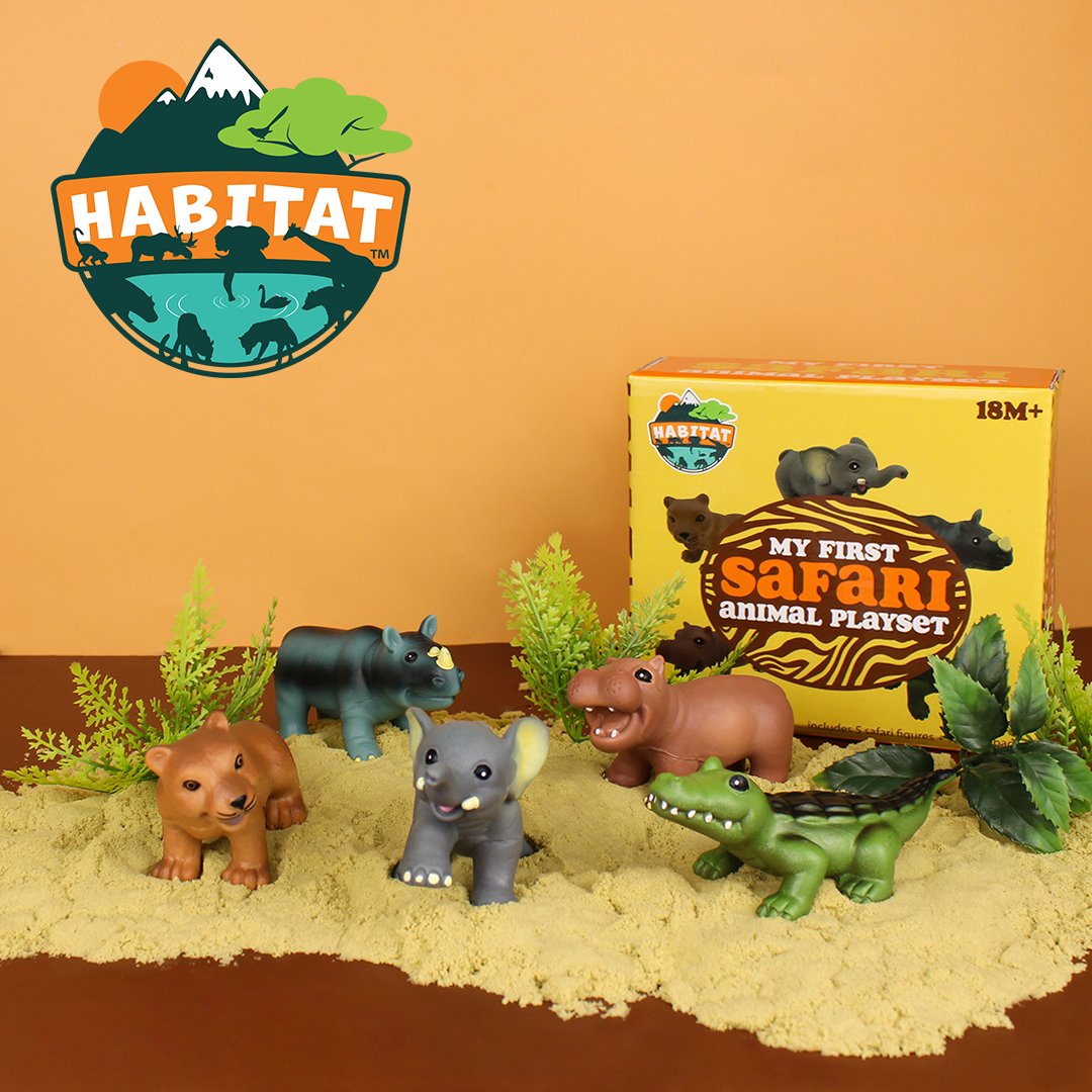 Join the fun with My First Safari Animal Playset from the Habitat Collection by Aurora Toys! 🐘 These adorable, soft and rounded animal figures are perfect for toddlers to explore the wonders of nature!🌞

#AuroraToys #toys #kidstoys #toysunboxing #animalfigure #toddlertoys