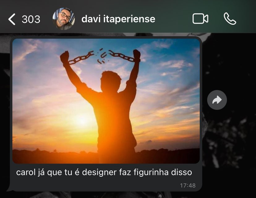 carol já que tu é designer