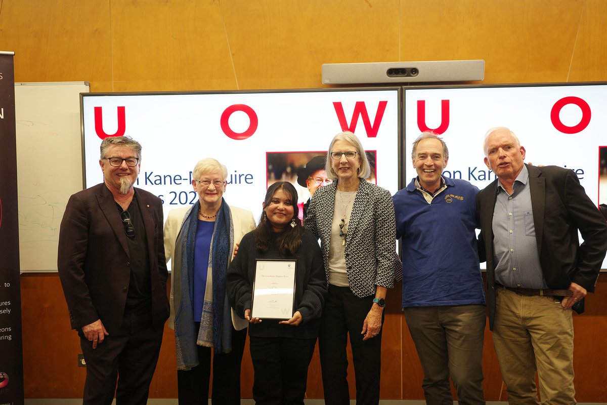 The annual Leon Kane-Maguire Public Address was held earlier this month, celebrating the life of #UOW researcher Prof Kane-Maguire. Tasiana Reza took home the student prize, for her stellar results in her BSc (Hons) degree in 2023 and is now enrolled in a PhD at UOW.