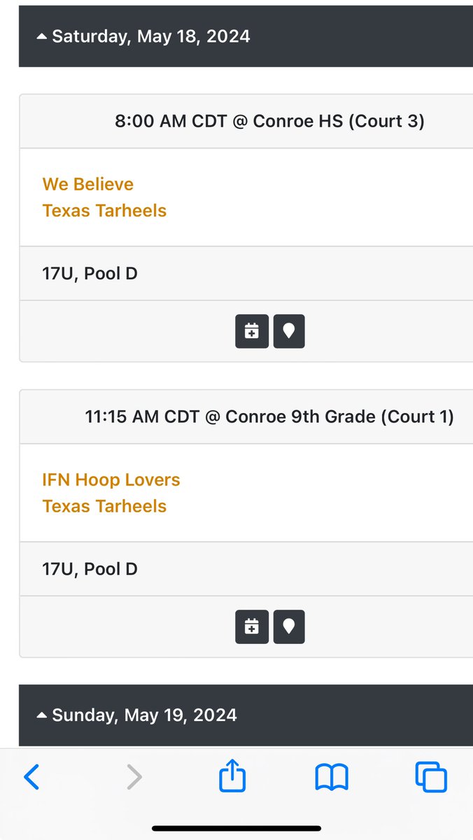 2025 Saturday schedule @TheTexasCircuit