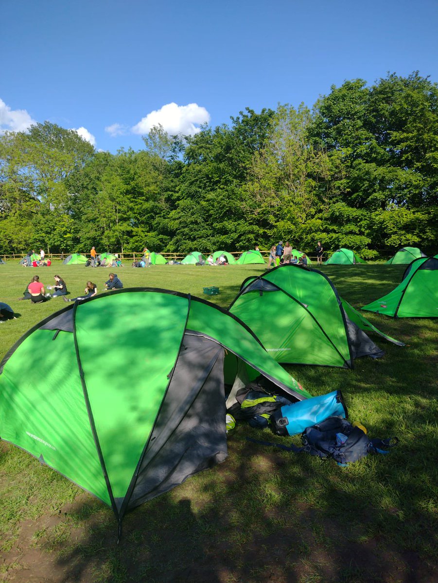 H5adventure's tweet image. Tents all lined up on @bristol_free Bronze Qualifier and students cooking dinner in the sunshine.

@AccessKit
