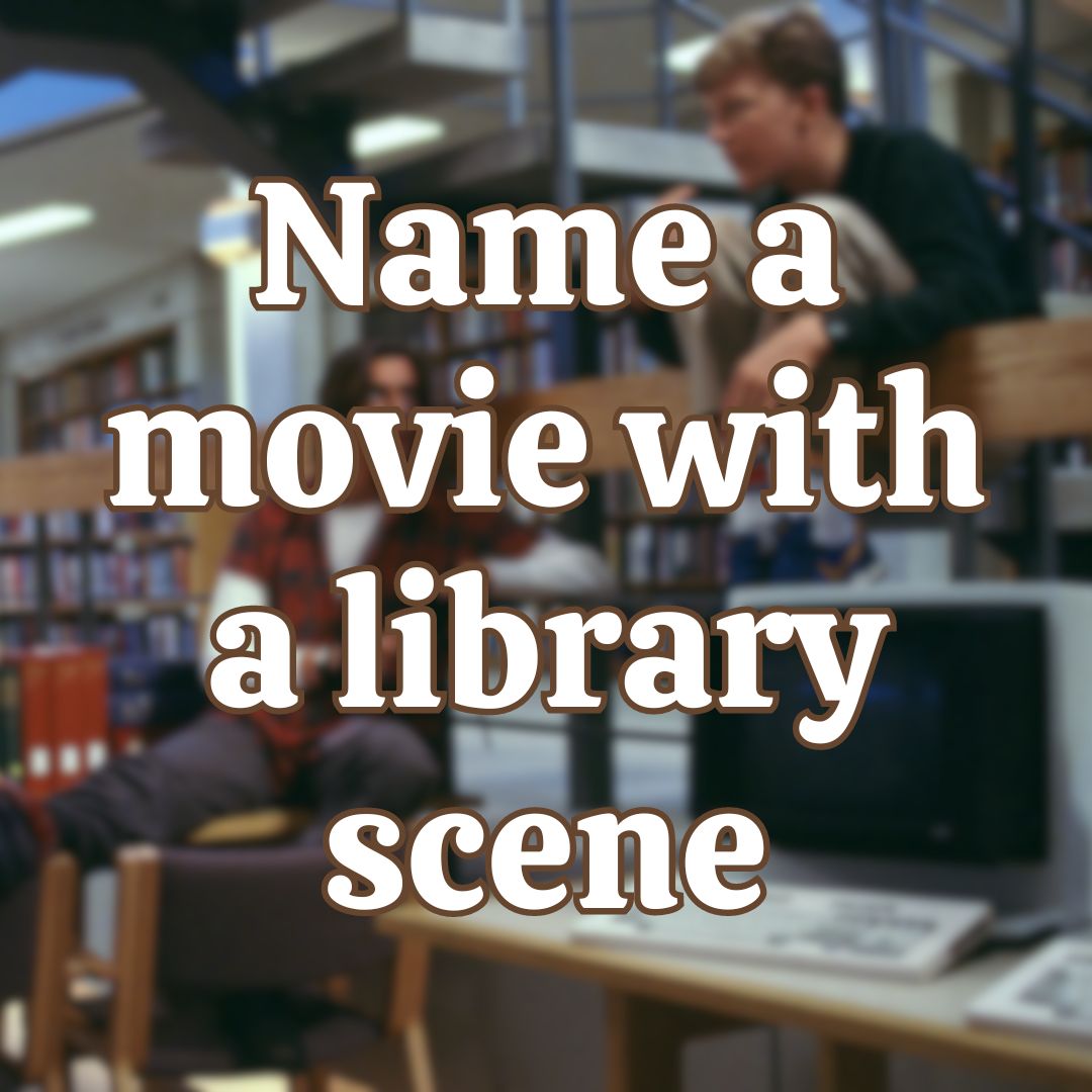 Can you name a movie that has a scene in a #library? We'll start: The Breakfast Club! 🎬📚