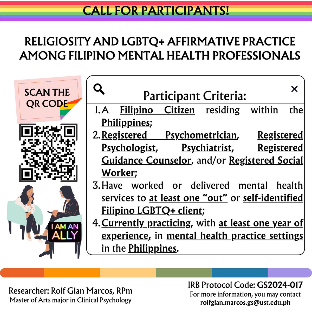 The context to this tweet. Alam kong hindi ako kagalingan sa research pero lalavarn at magpapatuloy 🙏🏼 Parang kelan lang, na-major revision ito. Now, data gathering na. The journey is challenging but fulfilling. Para sa advocacy. Para sa bayan! 🏳️‍🌈🏳️‍⚧️🫶🏻#RoadtoRPsy