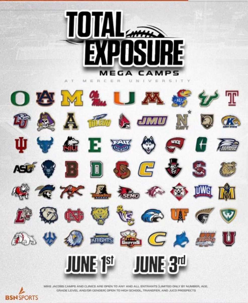 KalenCasson's tweet photo. Mercer mega camp today! Excited to go compete! @CoachGolesh @Coach_DVD @CoachClark3 @PPIRecruits @BCollierPPI @Coach_Noll @CoachNJ_Monroe @CoachBCleary @CoachDannyV @DBCoachWhite @TevitaLose #LLMA22 https://t.co/llRddlJGIZ