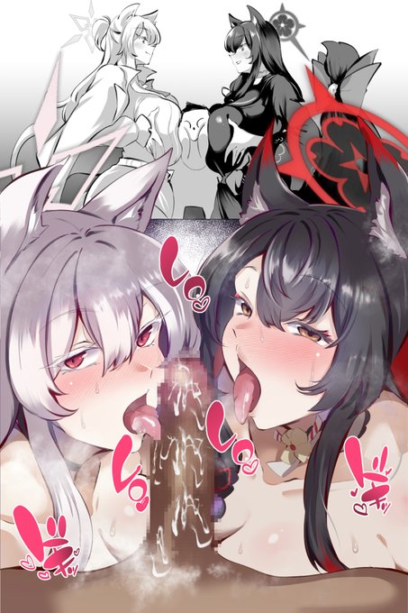 #ブルアカ
ワカモとアキラ 