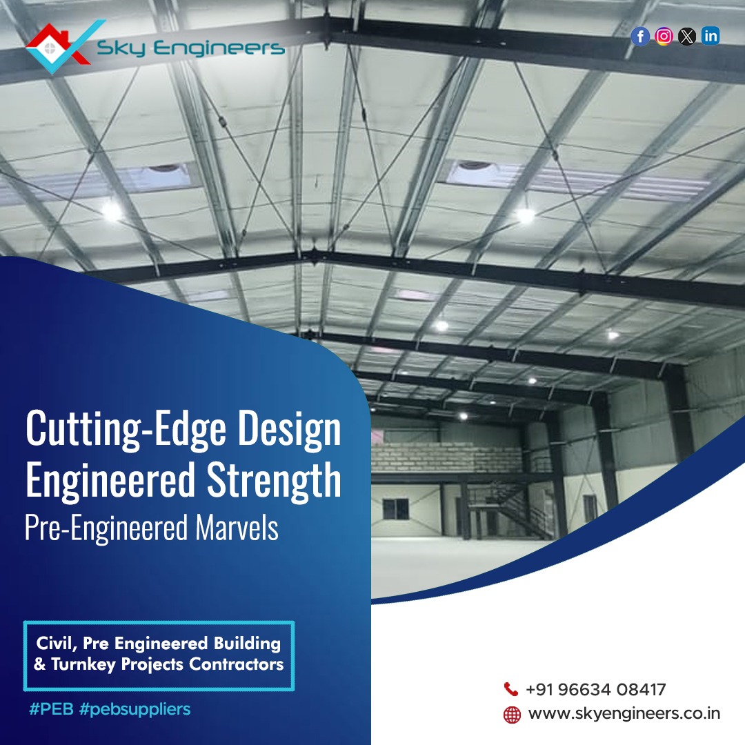 skyengineerspeb's tweet image. Cutting -Edge Design #engineeredstrength 
#preengineered #marvels !!
Civil , #Preengineeredbuilding &amp;amp; Turnkey Projects Contractors 
#peb #pebsuppliers 
Book a Free Consultation 
at +91 9148311267/096634 08417