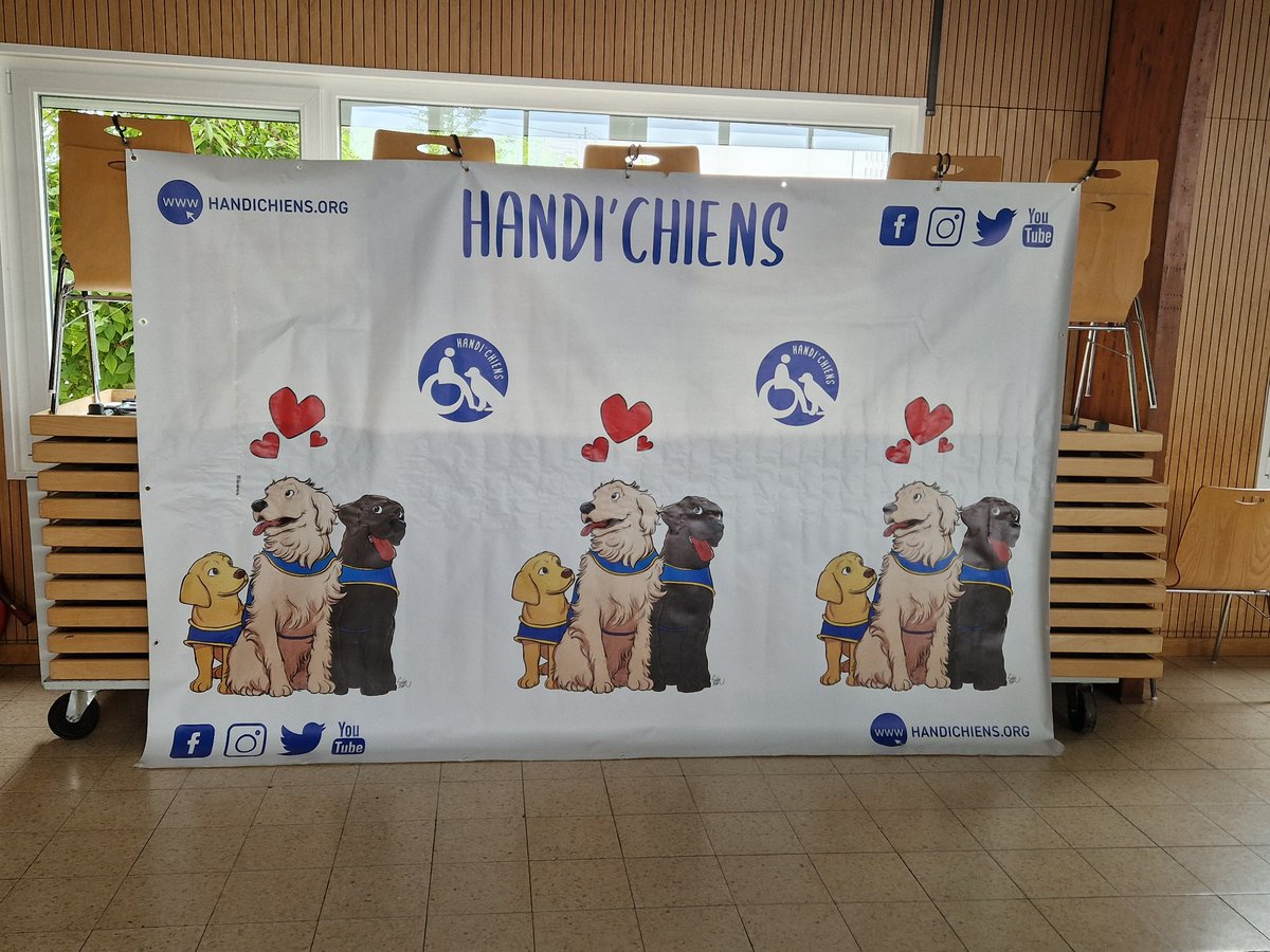 Très fière et heureuse de représenter @matmut avec l'association @handichien au travers de nos valeurs communes lors de cette journée chargée en émotion.