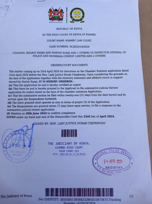 High Court and Court of Appeal Ruling Ignored as Senior DCI Officers Harass Landowner 

In 2010, Bharat Ramji, Harish Ramji, and Ashvin Ramji purchased a parcel of land from the National Social Security Fund (NSSF).

This prime real estate situated along Mombasa Road Next to the