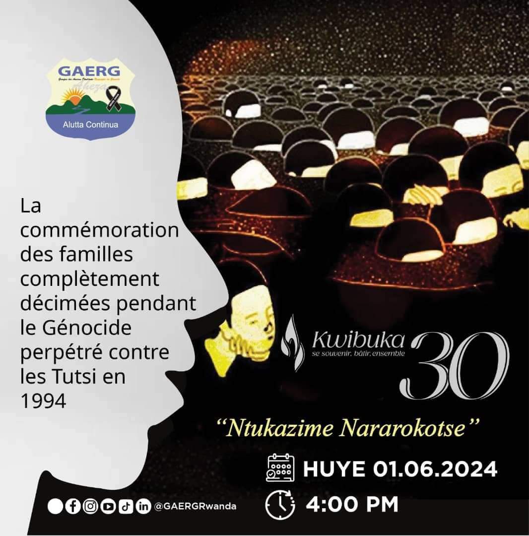 Jenoside yakorewe abatutsi yarateguwe, imiryango irazima 1. Privati Nkarama na Veneranda Mukakibibi ba Nyaruguru n'abana 4 2. Kayigamba n'Uwera Françoise n'abana 2 3. Rwabukambiza Emmanuel na Josépha n'abana bose 4. Kayitsinga na Maria n'abana bose #NeverAgain #Ntimukazime