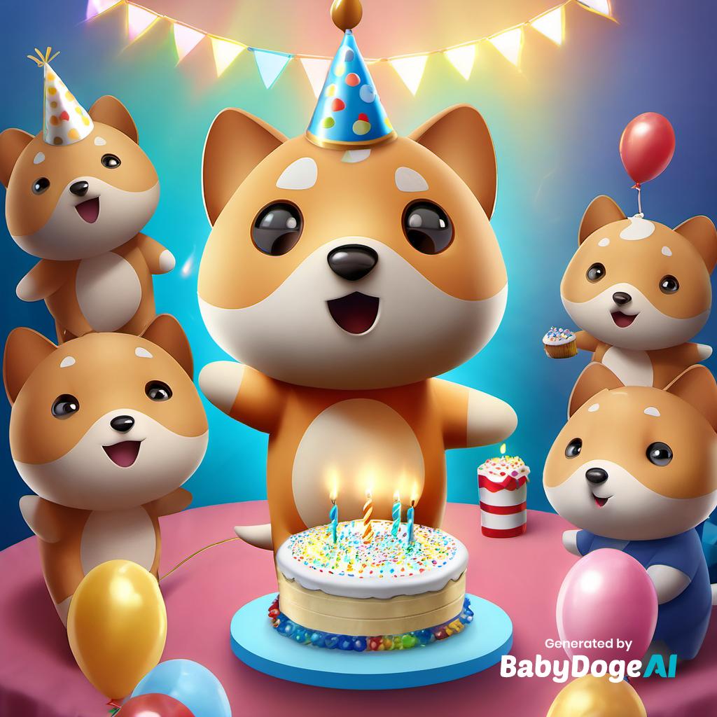 @BabyDogeCoin Happy birthday, #BabyDoge !
🐶🎉 Wishing you lots of treats, belly rubs, and endless tail wags on your special day! 😘🔥🚀
Bring us to the moon in 2024!🚀🌕
#Babydogearmy