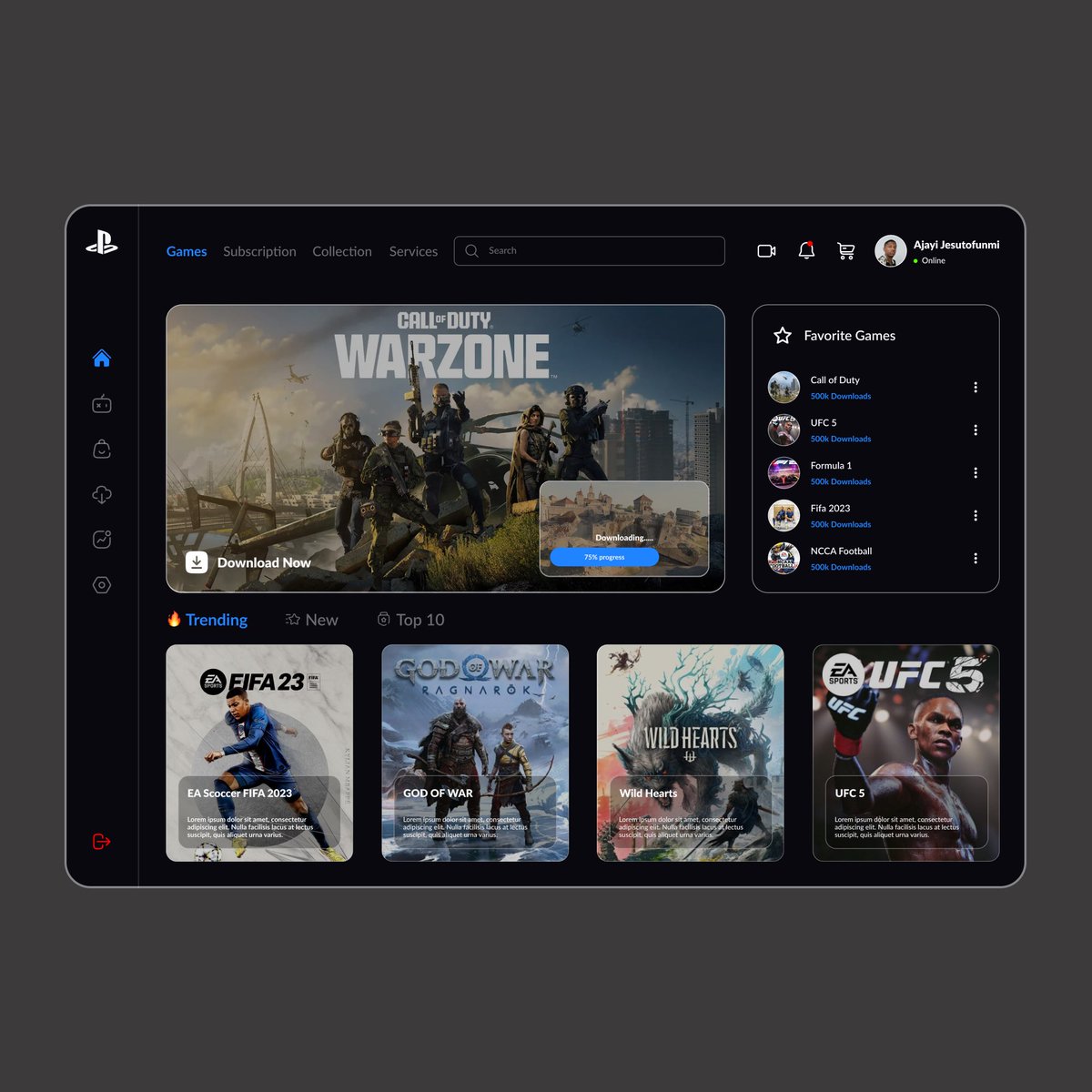 haustin_ux's tweet photo. Happy new month guys.
Wishing y’all the very best of this month❤️

Some designs I did over night 😌
Frame 1:- NFT HERO SECTION 
Frame 2-4:- Play station dashboard for game lovers 😍

I’m open to corrections and feedback’s please 🙏🏾 https://t.co/gyidUxpEiZ