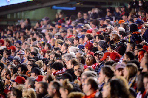 BankStOtrain's tweet photo. Massive @atletiOttawa crowds - Time for Ottawa Bank Street O-Train Subway - will boost ridership on Confederation Line 1 in all weather seasons - connects urban core w/ suburbs into proper Ottawa Gatineau community #OttNews #OttCity #OttLife #Ottpoli #OttTransit #Cdnpoli #ONpoli https://t.co/4SOJ7qDPsy