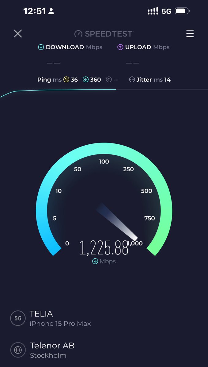 Swedish phone networks are just incredible. This is central Stockholm, with a marathon going on at the busiest tourism weekend of the year….
