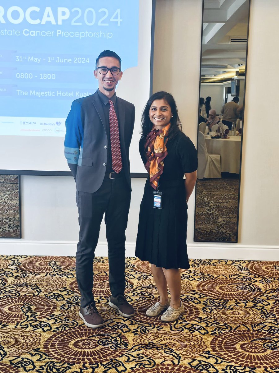 Presented a case with the side effects of prostate cancer treatment at the Prostate Cancer Preceptorship (PROCAP 2024). Great lectures from experts in the fields by <a href="/Prof_Nick_James/">Nick James also on @Prof-Nick-James.bsky.social</a> and <a href="/RenuEapen/">Renu Eapen</a>. <a href="/UiTMMedic/">UiTMMedic</a> <a href="/medicineumalaya/">Faculty of Medicine, Universiti Malaya</a> <a href="/USANZUrology/">USANZ</a>