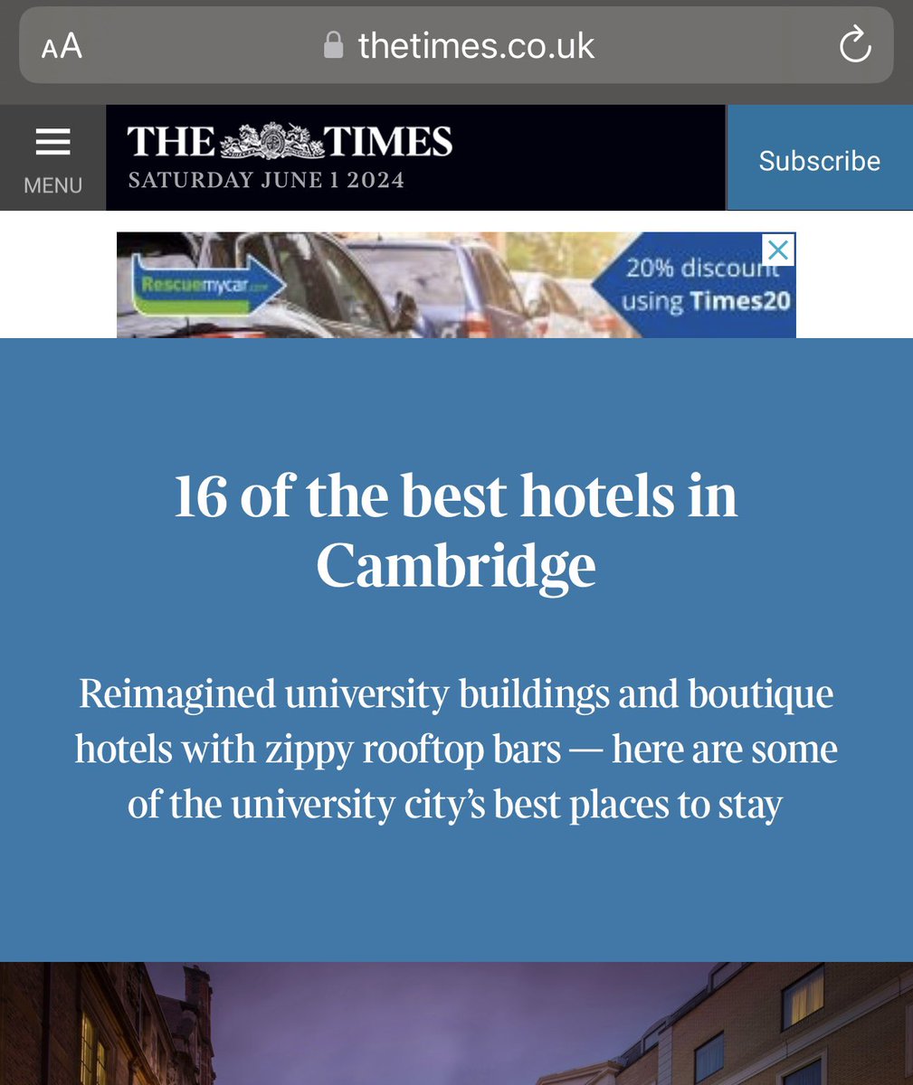 Always nice to be in national press 
Thank you <a href="/thetimes/">The Times and The Sunday Times</a>