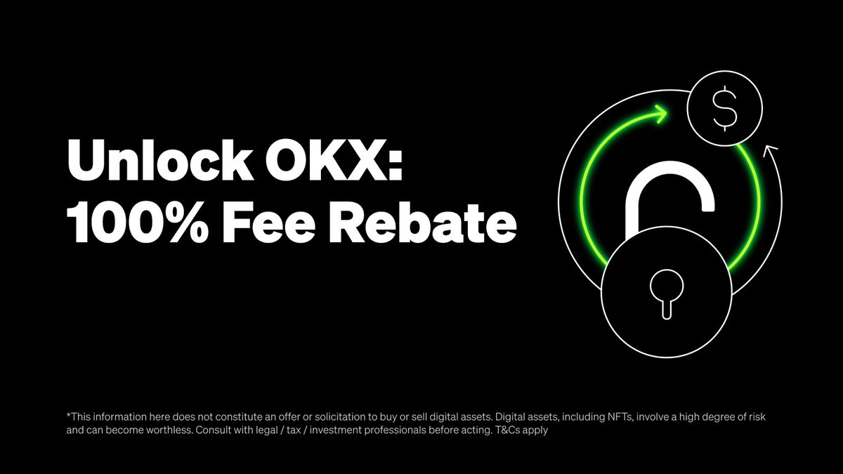 okx's tweet image. 🚨Newbie crypto traders: we’re launching a 100% Fee Rebate campaign 🚨

Trade with us to get exclusive rewards on your 𝐟𝐢𝐫𝐬𝐭 𝟓 𝐭𝐫𝐚𝐝𝐞𝐬. 

Get your trading journey started with #OKX 👉 bit.ly/3R5h0VY