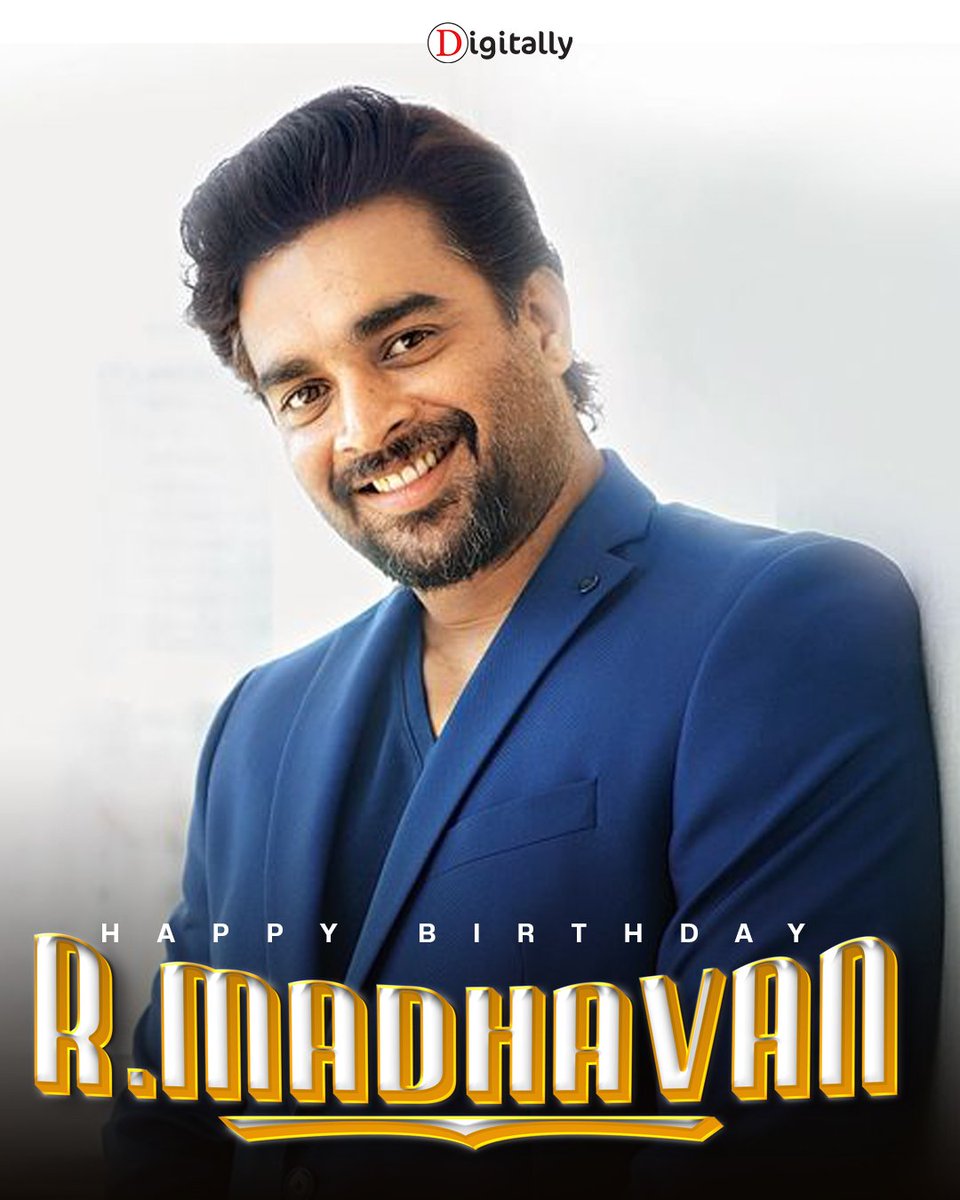 Happiest Birthday to the eternal heartthrob, @ActorMadhavan 💥 From Team #Digitally #HappyBirthdayMadhavan #HBDMadhavan #Madhavan