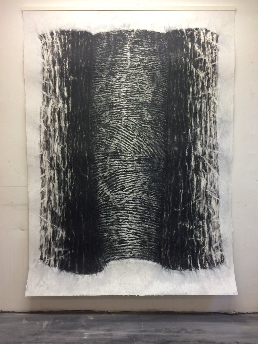 Identiteit/ It ljocht yn e walden -  pastelkrijt op papier - afm 190x140 (atelier opstelling)
<a href="/agehartsuiker/">Age Hartsuiker</a> 

De fundamentele structuur van mijn werk is,  dat het niet af is, omdat deze gedachten ondefinieerbaar zijn,  omdat het nimmer af zal zijn.
