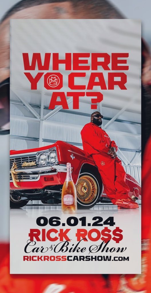 Today! Rick Ro$$ Carshow!!! Get there Early! Traffic and Lines Expected!!!!