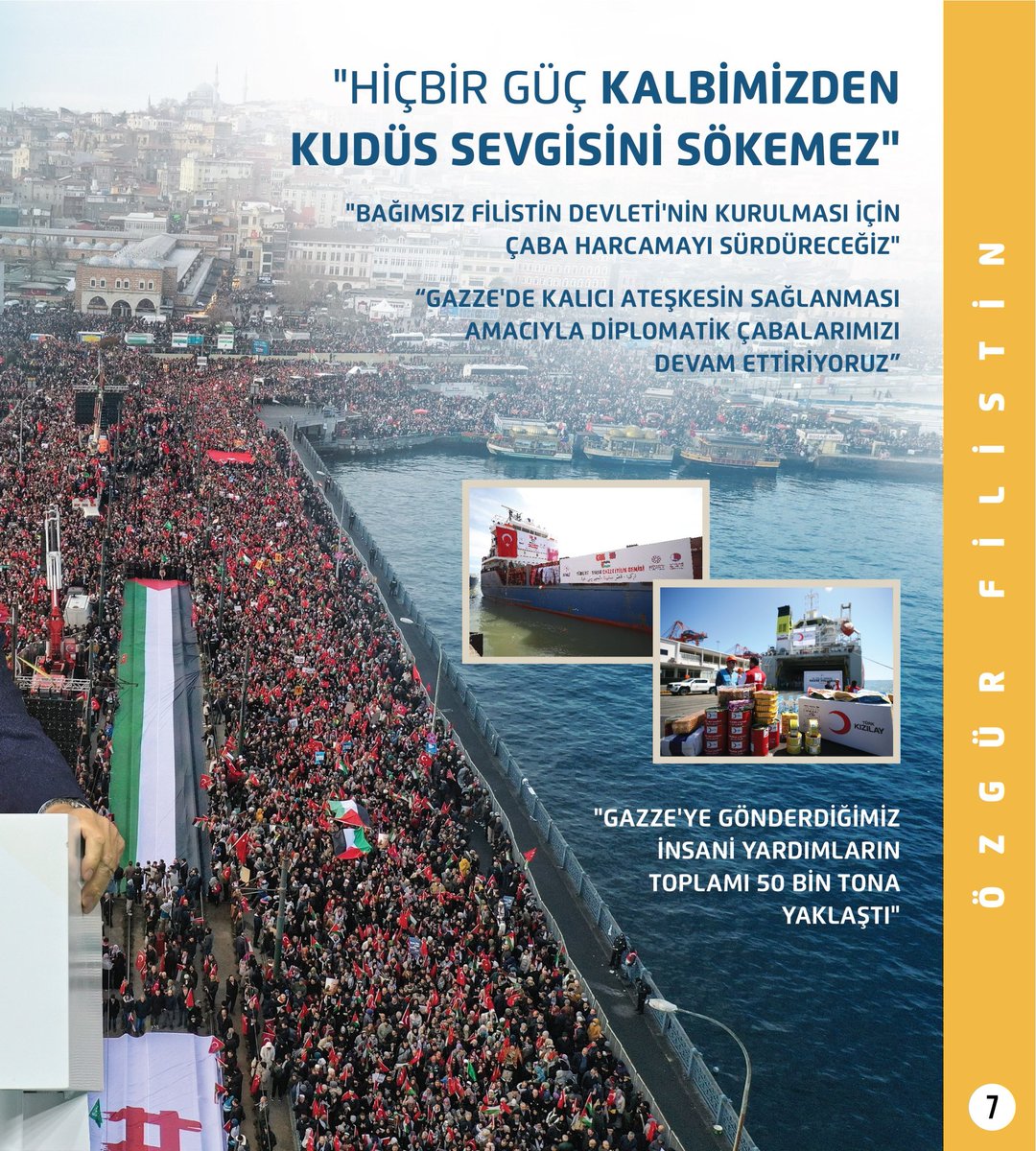 Türkiye, Gazze’ye yönelik yardımların üçte birini yapıyor. Bu zamana kadar olduğu gibi bundan sonra da mazlum Filistin halkının yanında olmaya devam edeceğiz.
#76YıllıkZulüm