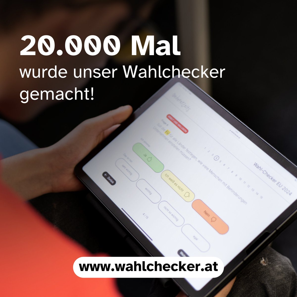 Unglaublich! 🥹 Um weitere Projekte wie diese umsetzten zu können, brauchen wir 2.000 Unterstützer*innen. 130 fehlen uns noch. Hier kannst Du uns unterstützen: andererseits.org/abo

Mit einem Abo ermöglichst Du unsere Arbeit und inklusiven Journalismus.🧡